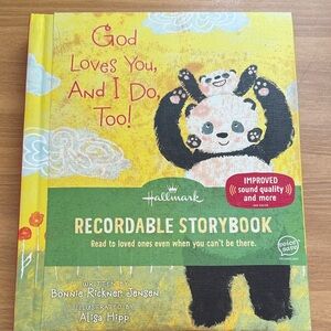 Hallmark Recordable Storybook with Panda Design - Yellow and Green
